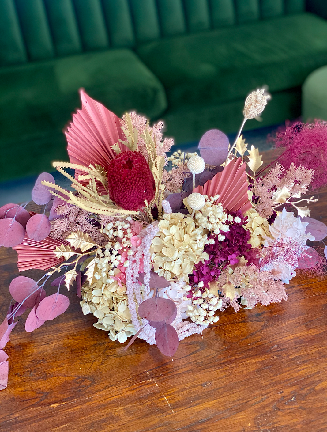 Christmas Table Cloud: Dried Florals